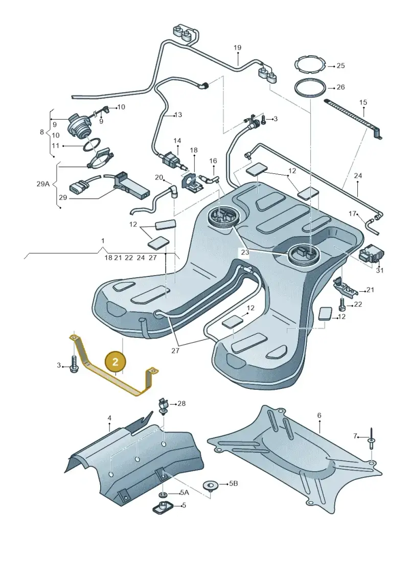 4E0201653 — Audi A8/S8/qu. lang    08> (2007-) diagram 291201050, position 2