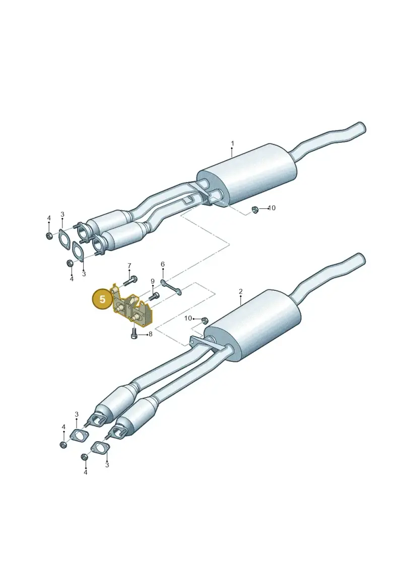 4E0253099R — Audi A8/S8/qu. lang    08> (2007-) diagram 291253670, position 5