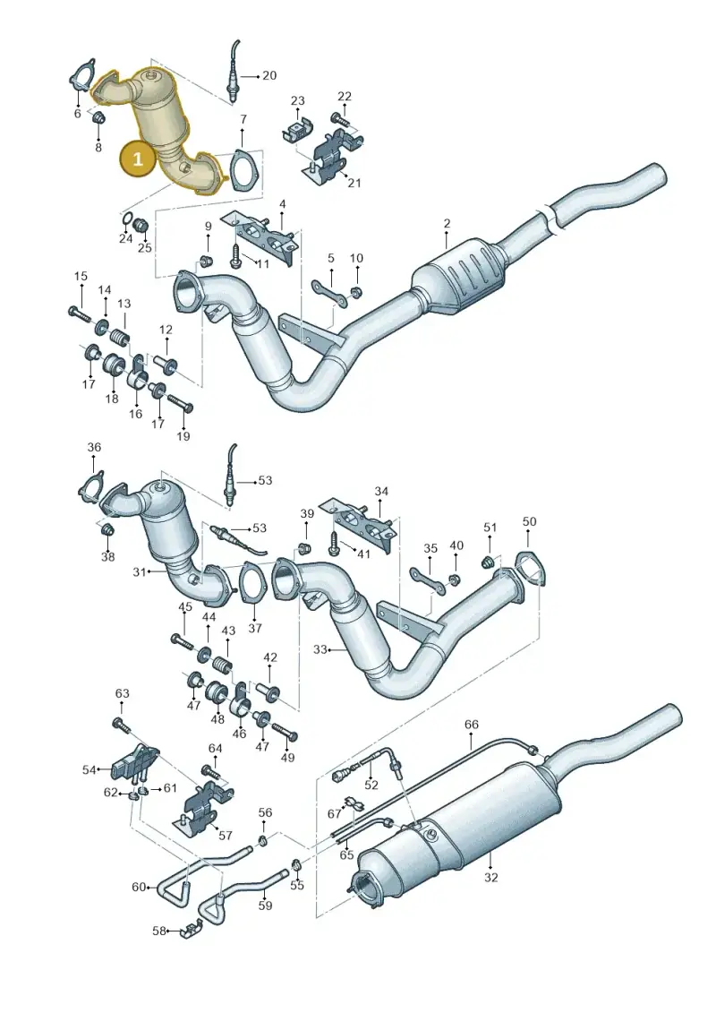 4E0254201MX — Audi A8/S8/qu. lang    08> (2007-) diagram 291253550, position 1