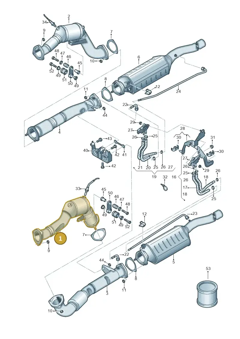 4E0254201TX — Audi A8/S8/qu. lang    08> (2007-) diagram 291253620, position 1