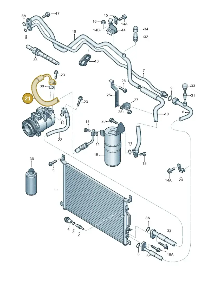 4E0260707BA — Audi A8/S8/qu. lang    08> (2007-) diagram 291260410, position 21