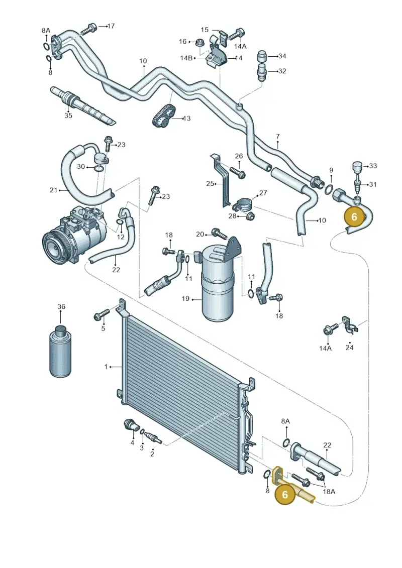 4E0260710AA — Audi A8/S8/qu. lang    08> (2007-) diagram 291260410, position 6