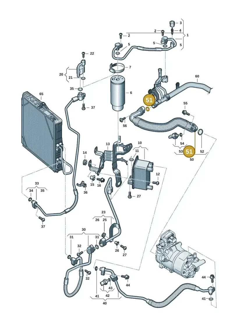4E0260749C — Audi RS e-tron GT (2020-2020) diagram 4j1260700, position 51
