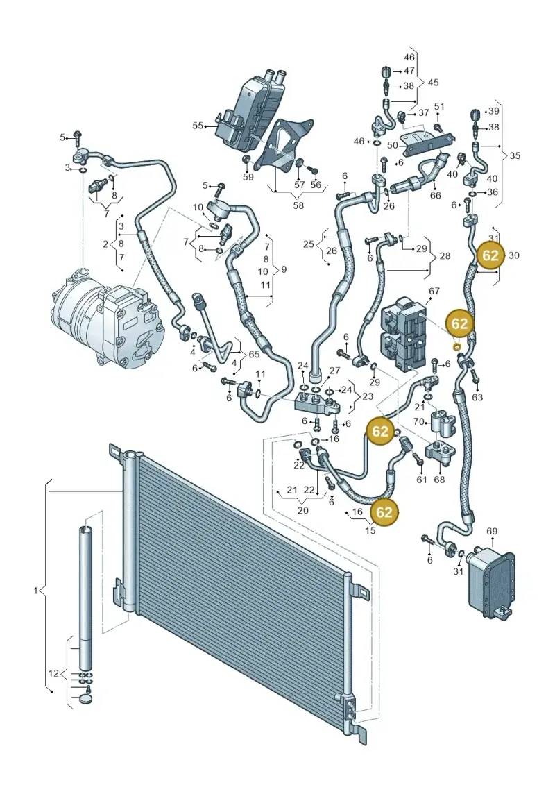 4E0260749C — Audi Q8 e-tron (2018-2020) diagram 586260700, position 62