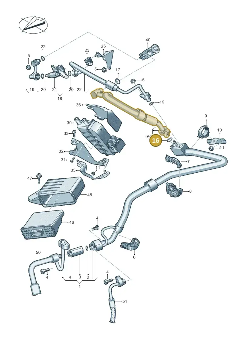 4E0260749C — Audi Q8 e-tron (2018-2020) diagram 586260850, position 16