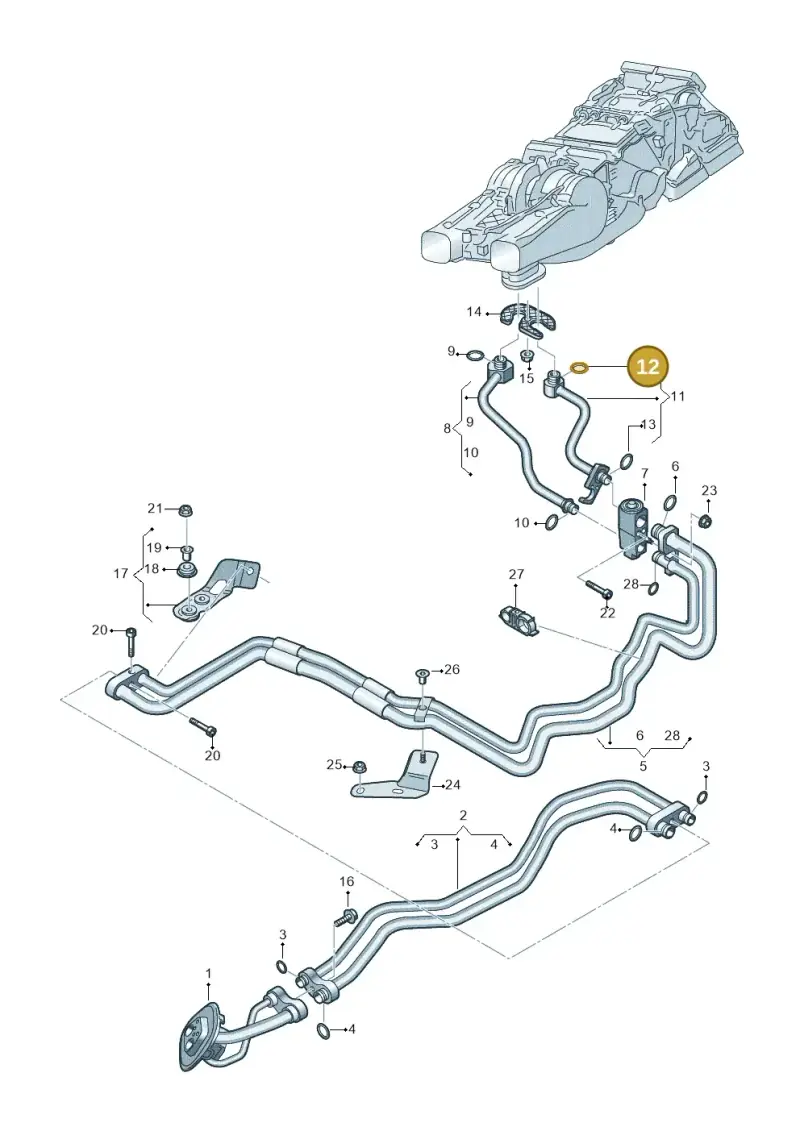 4E0260749C — Audi RS Q8 Quattro (2019-) diagram 859260900, position 12