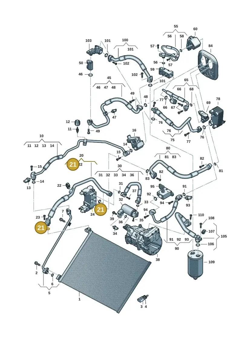 4E0260749C — Audi Q6 e-tron (2023-) diagram f5s260700, position 21