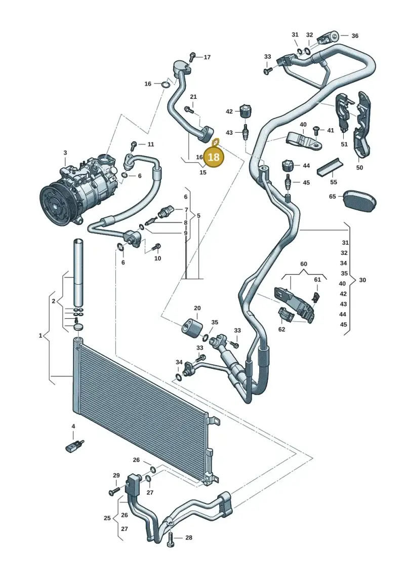 4E0260749C — Audi A5 Limo 2.0 (2024-) diagram 8wk260400, position 18