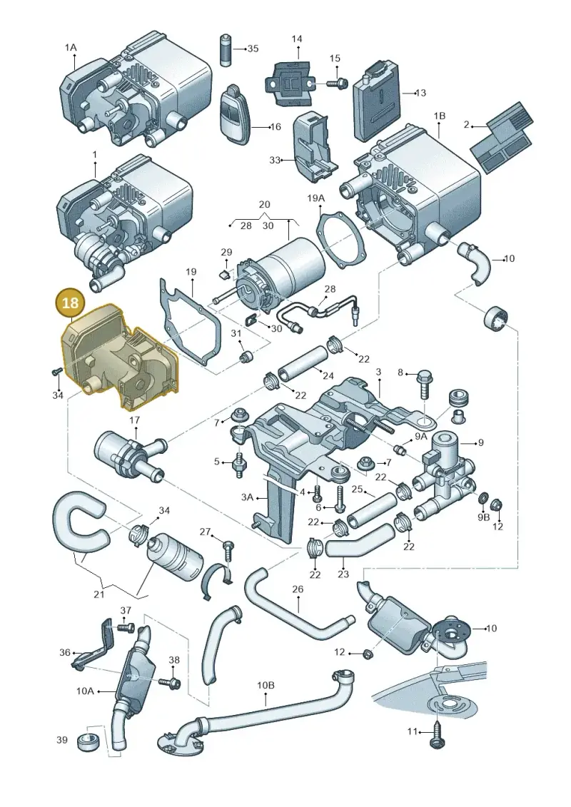 4E0261117 — Audi A8/S8/qu. lang    08> (2007-) diagram 291261460, position 18
