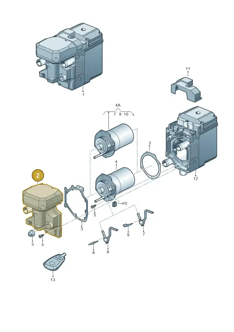 4E0261117 — Audi Q7 qu. 3.0 TDI (2009-2015) diagram 274819550, position 2