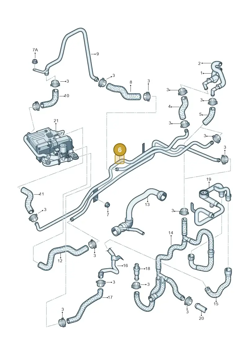 4E0265235C — Audi A8/S8/qu. lang    08> (2007-) diagram 291261310, position 6
