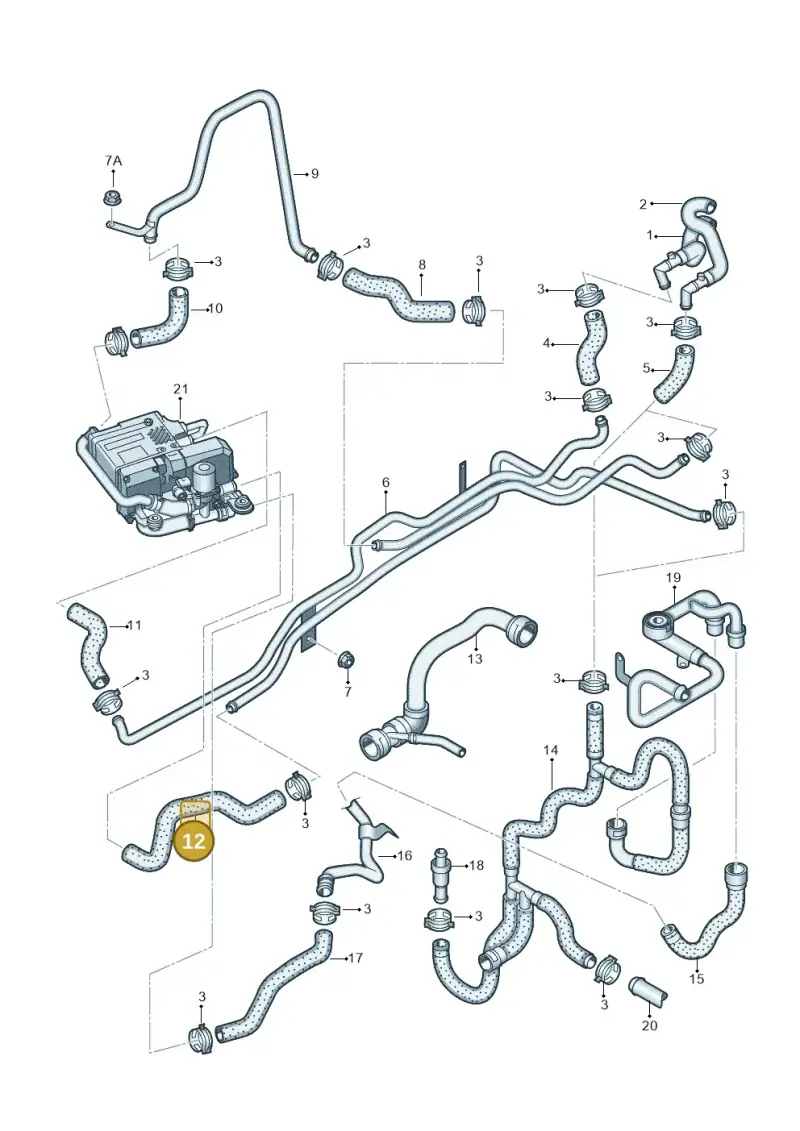 4E0265373J — Audi A8/S8/qu. lang (2003-2007) diagram 291261310, position 12