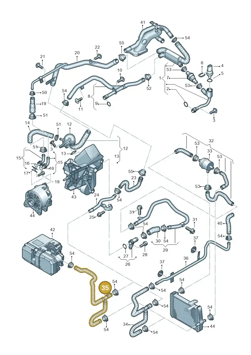 4E0265373J — Audi A8/S8/qu. lang    08> (2007-) diagram 291121640, position 35