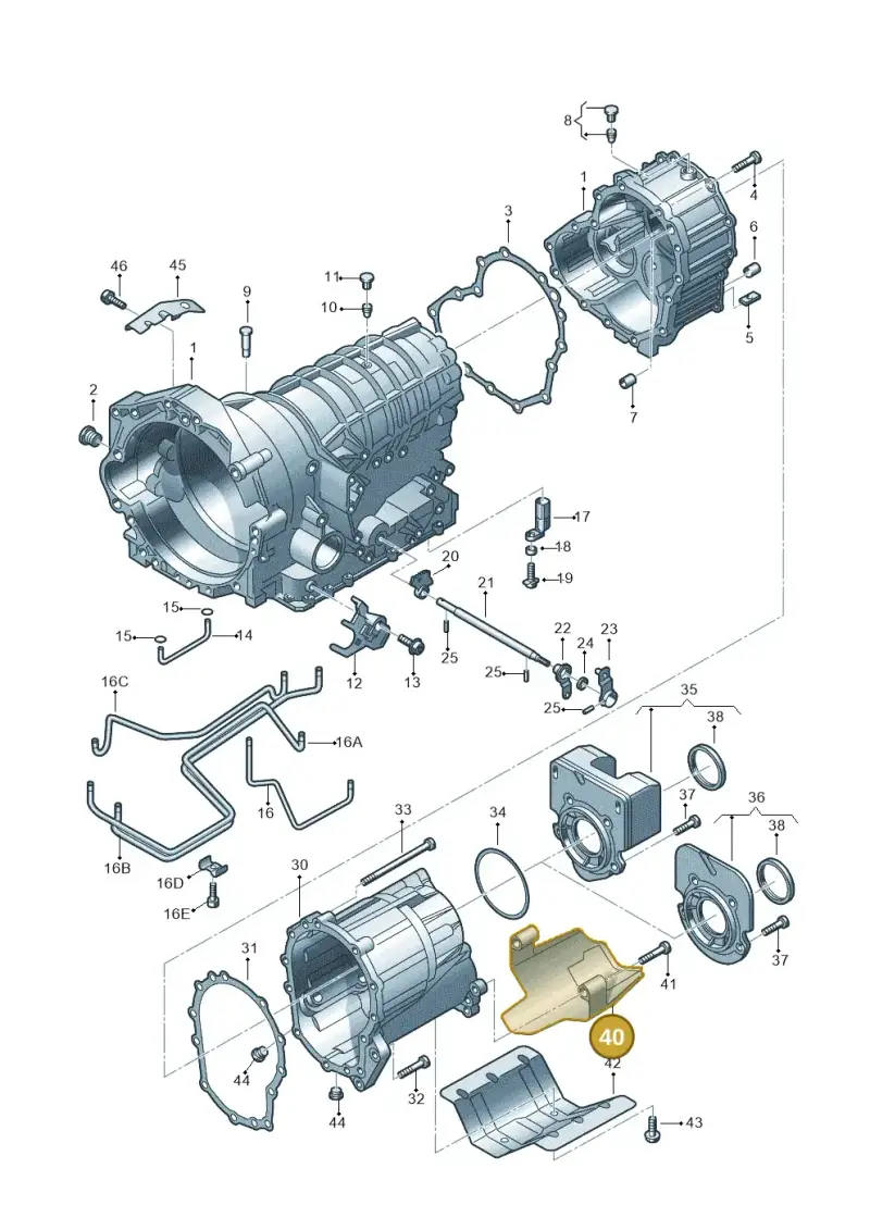 4E0301325A — Audi A4/S4/Av./qu.     05> (2005-) diagram 153321770, position 40