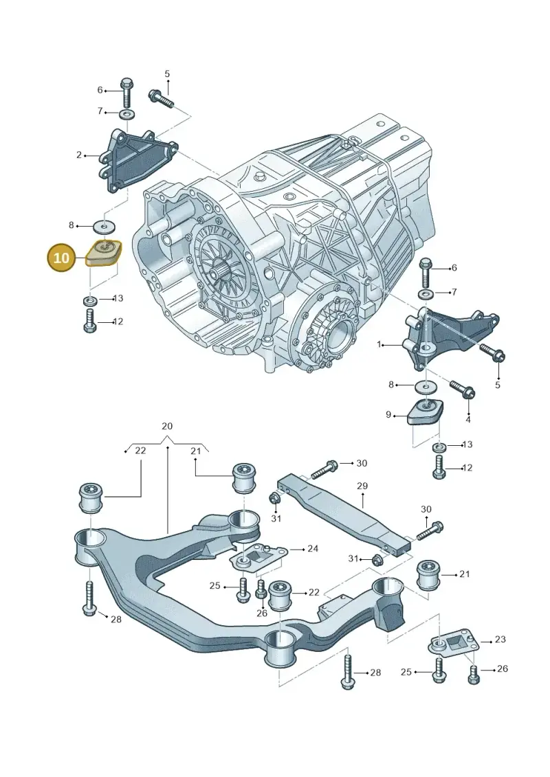 4E0399151DJ — Audi A8/S8/qu. lang    08> (2007-) diagram 291399750, position 10