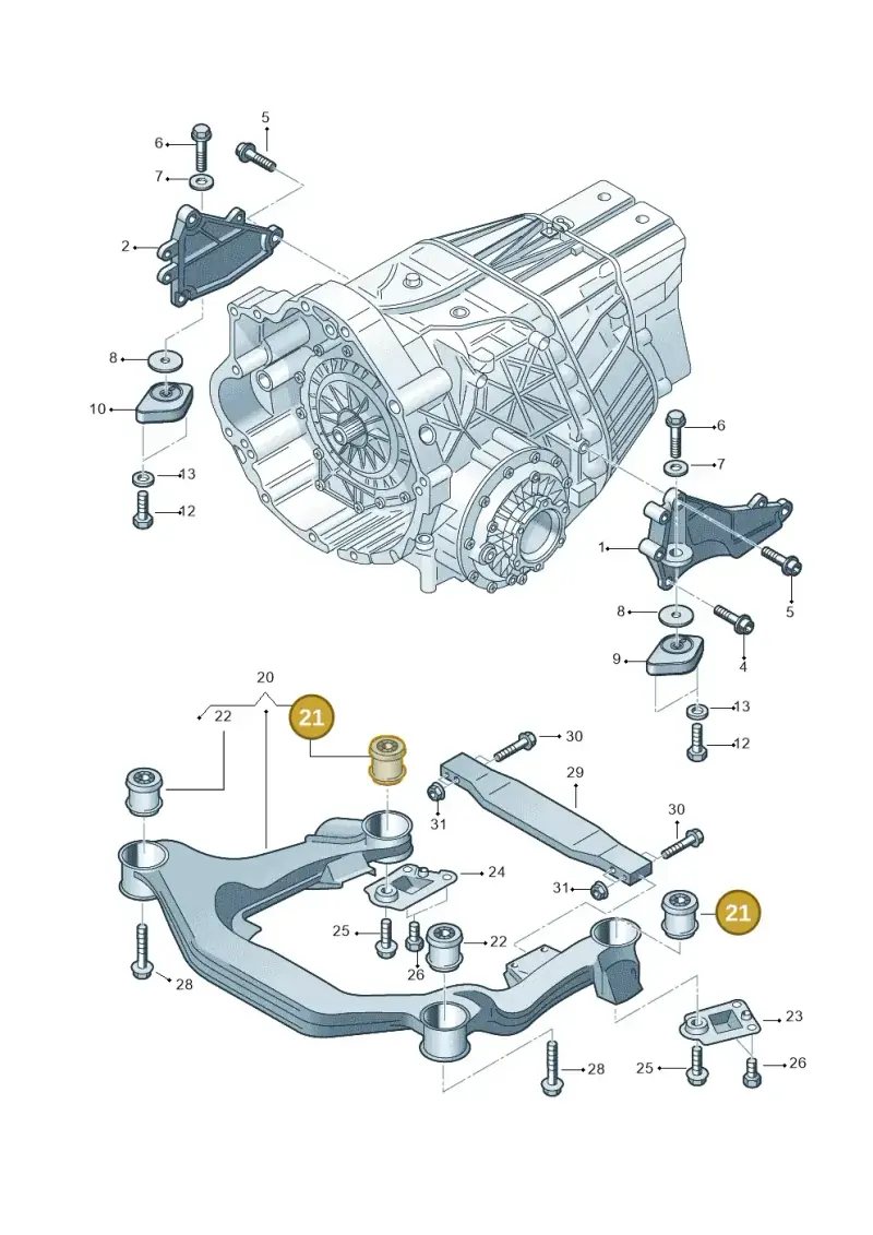 4E0399419 — Audi A8/S8/qu. lang    08> (2007-) diagram 291399750, position 21