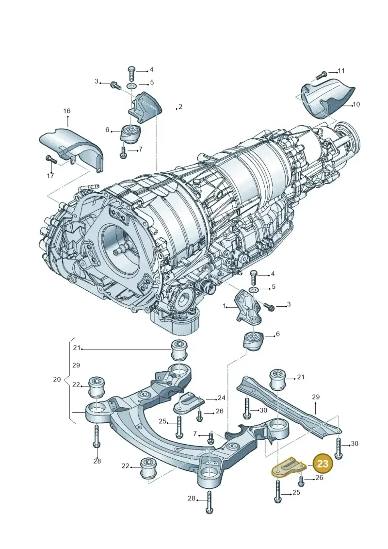 4E0399541A — Audi A8/S8/qu. lang    08> (2007-) diagram 448399800, position 23