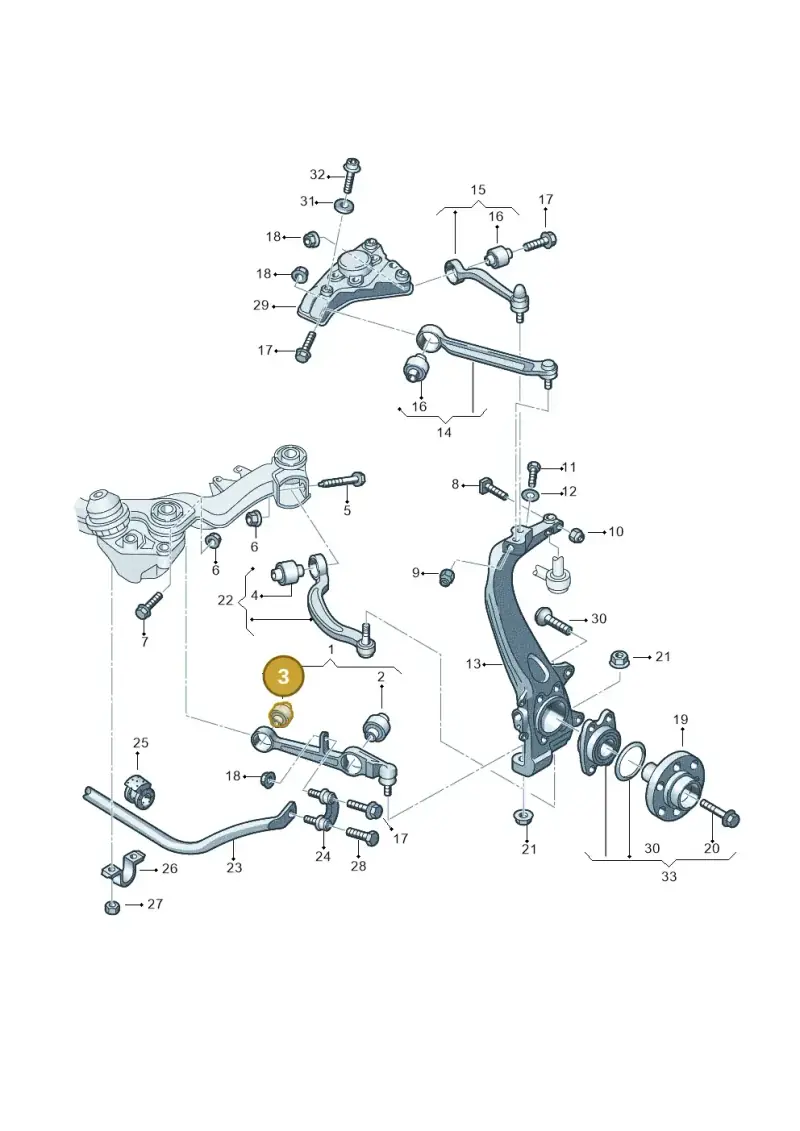 4E0407182C — Audi A6 2.7 TDI (2008-2011) diagram 448407060, position 3