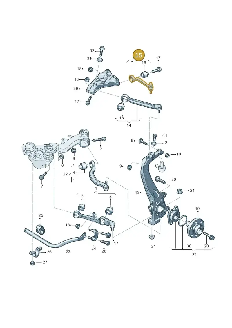 4E0407510G — Audi A6 2.7 TDI (2008-2011) diagram 448407060, position 15