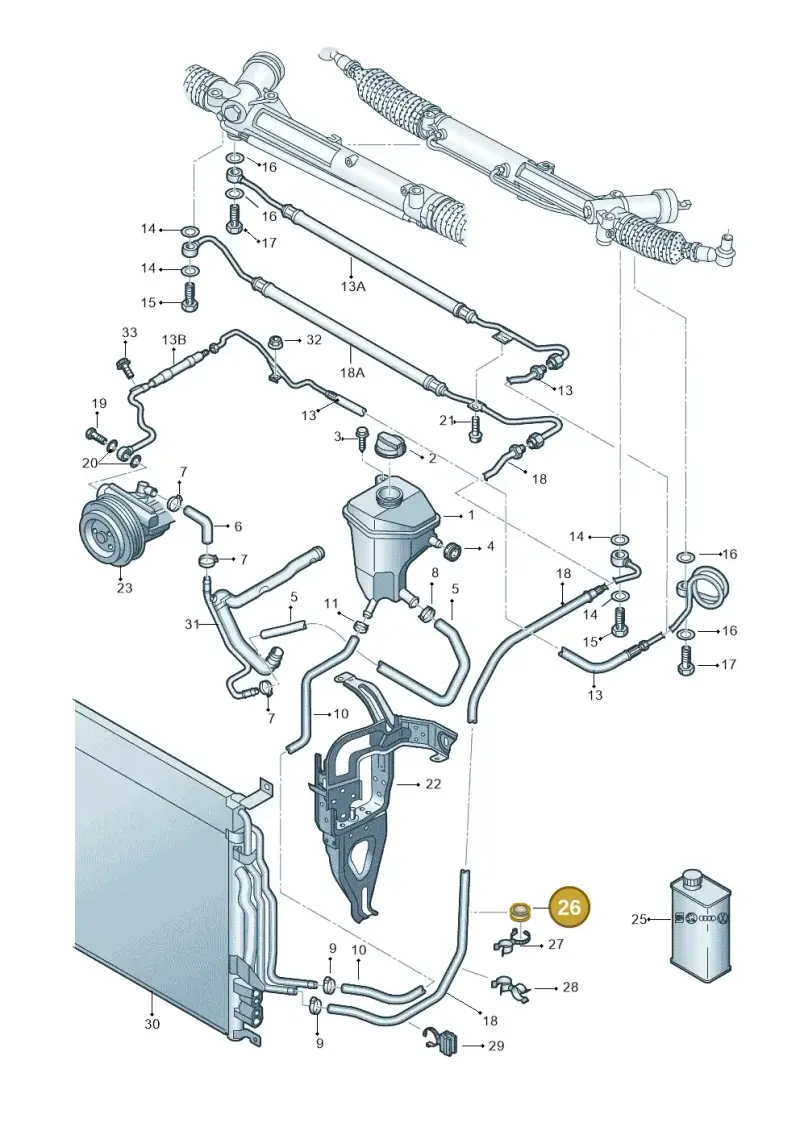 4E0422113 — Audi A8/S8/qu. lang (2003-2007) diagram 291422600, position 26