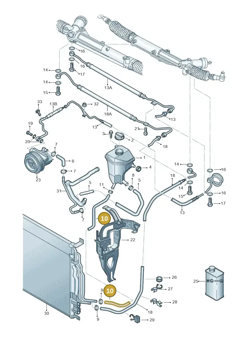 4E0422891K — Audi A8/S8/qu. lang (2003-2007) diagram 291422600, position 10