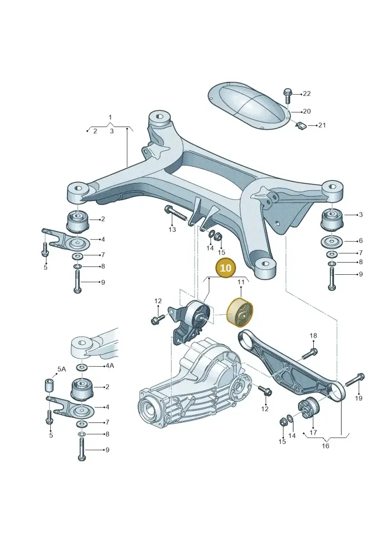 4E0599125C — Audi A8/S8/qu. lang    08> (2007-) diagram 291505120, position 10