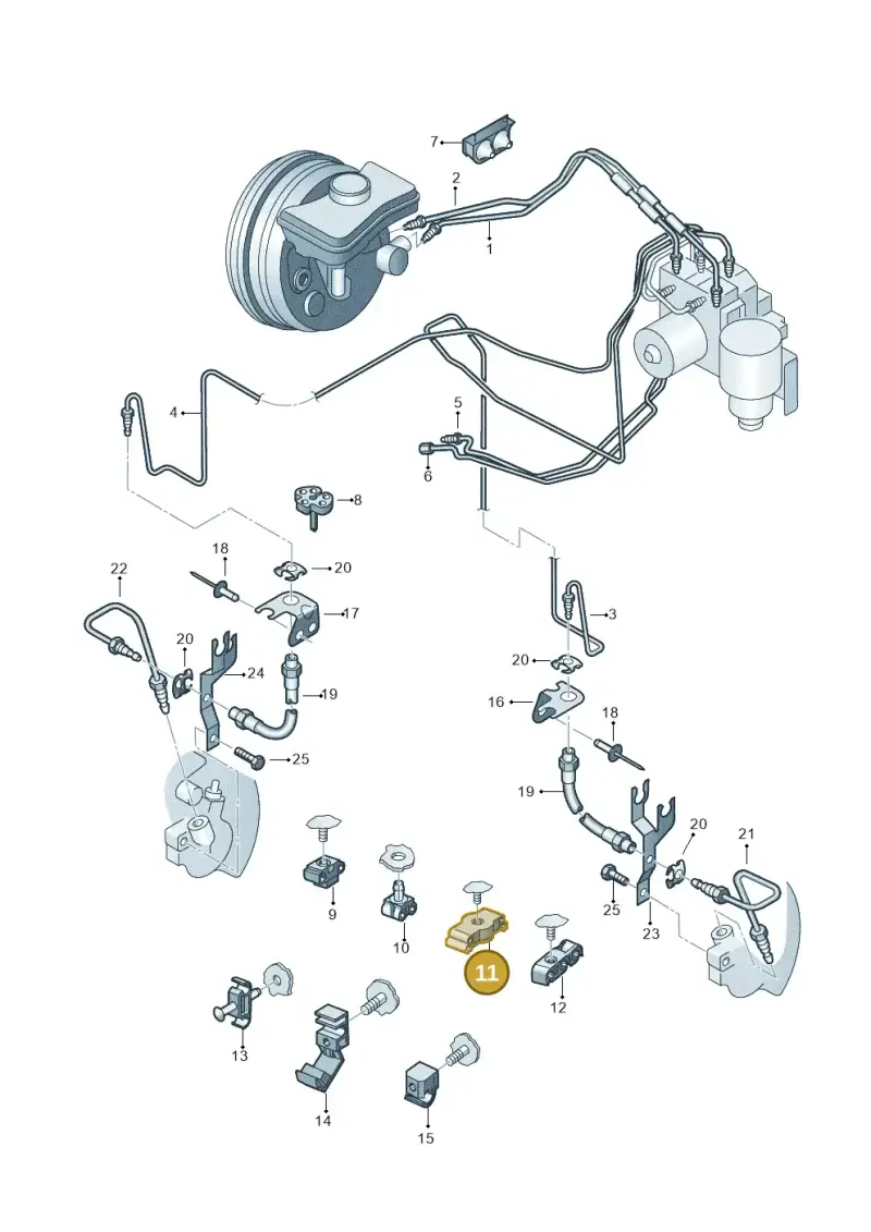 4E0611797 — Audi A8/S8/qu. lang    08> (2007-) diagram 249611200, position 11