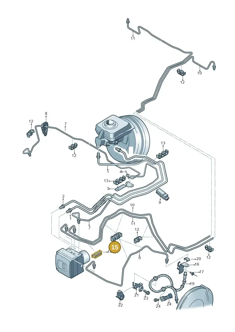 4E0611797 — Audi RS6 Avant (2013-2018) diagram 711611200, position 15