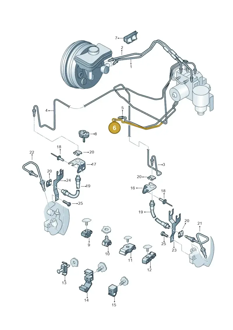 4E0614726AD — Audi A8/S8/qu. lang    08> (2007-) diagram 249611200, position 6