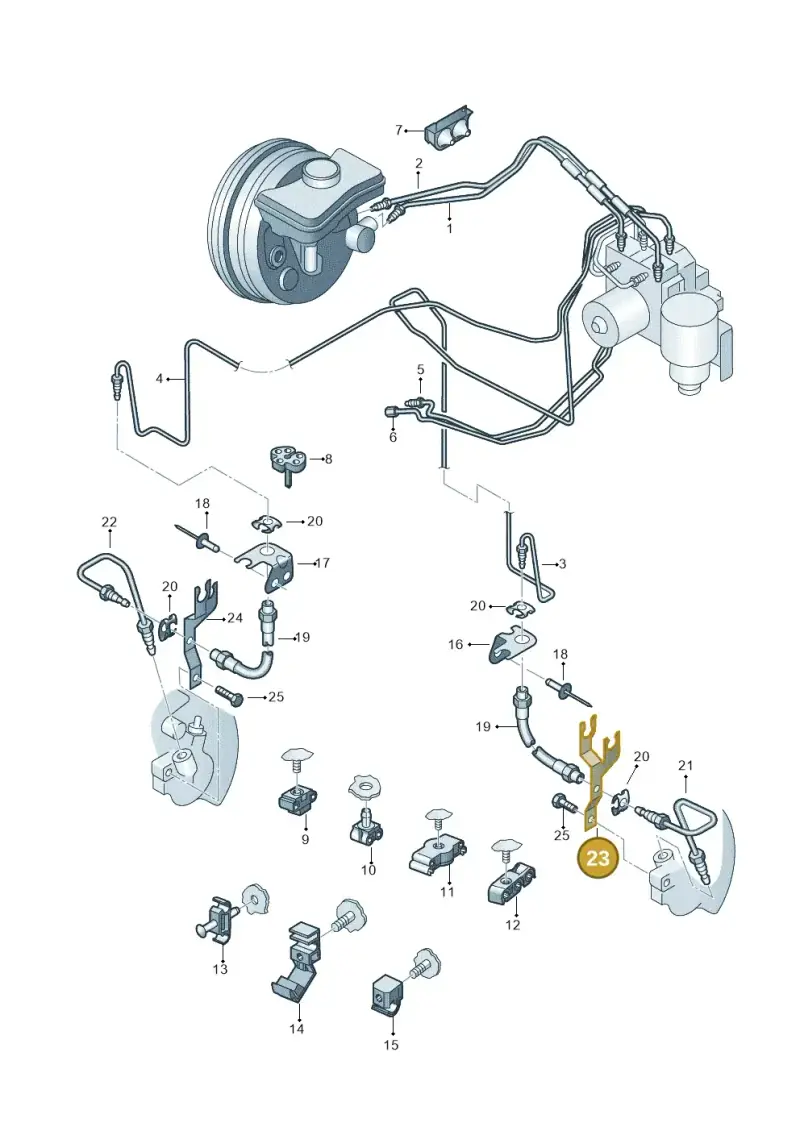 4E0615133 — Audi A8/S8/qu. lang    08> (2007-) diagram 249611200, position 23