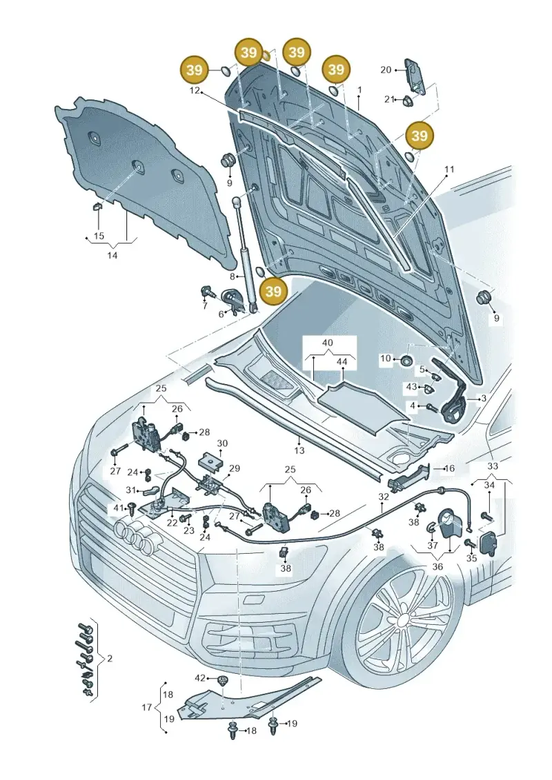 4E0804297 — Audi RS Q8 Quattro (2019-) diagram 429823000, position 39