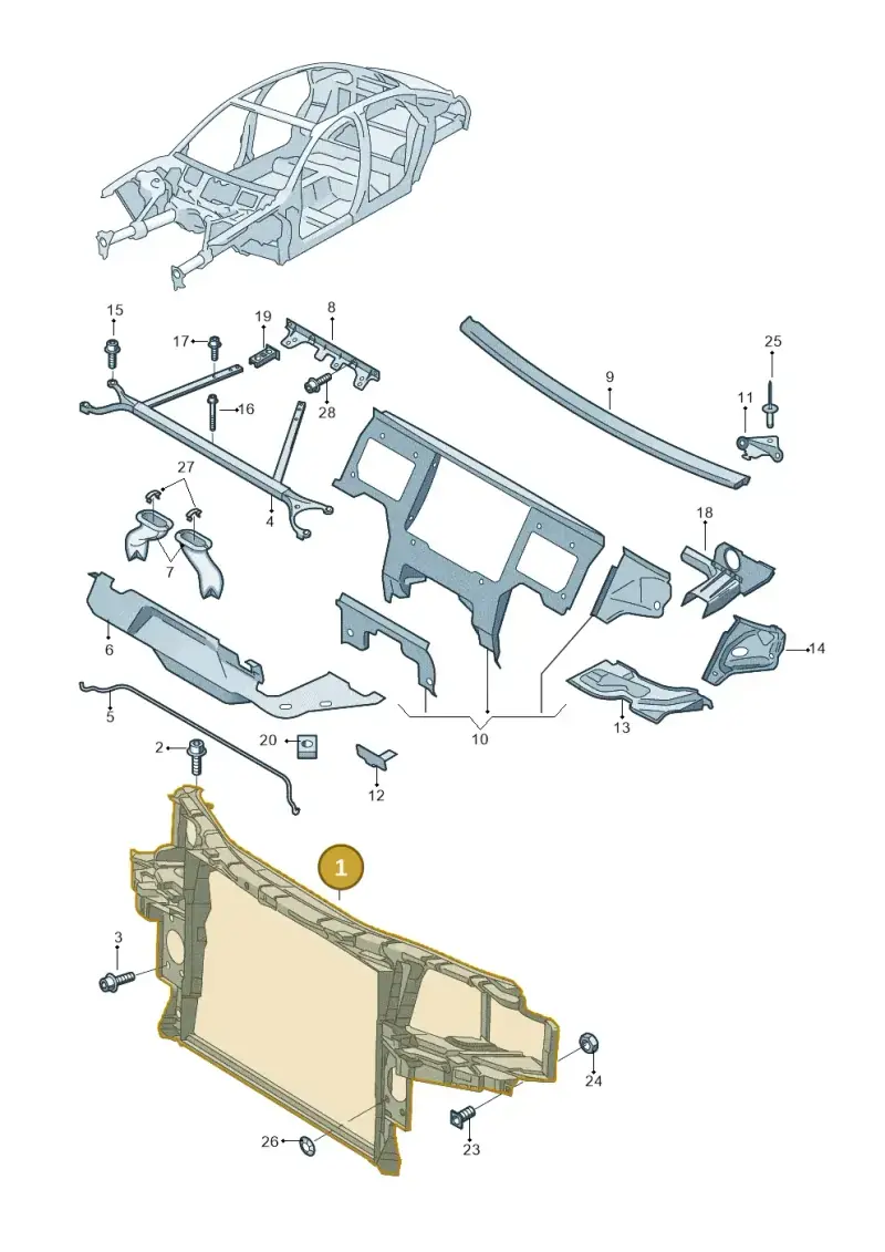 4E0805594C — Audi A8/S8/qu. lang    08> (2007-) diagram 291805000, position 1
