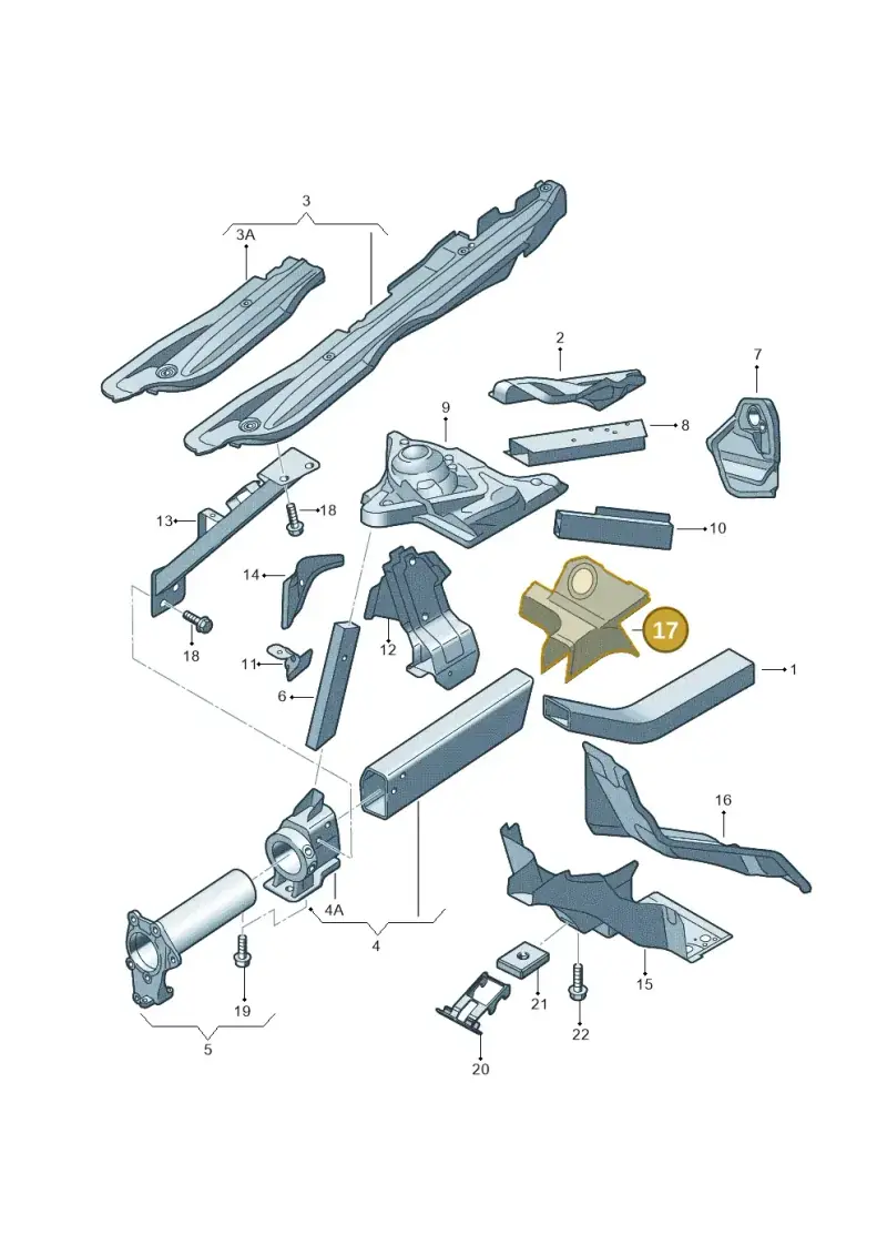 4E0806358D — Audi A8/S8/qu. lang    08> (2007-) diagram 291805100, position 17