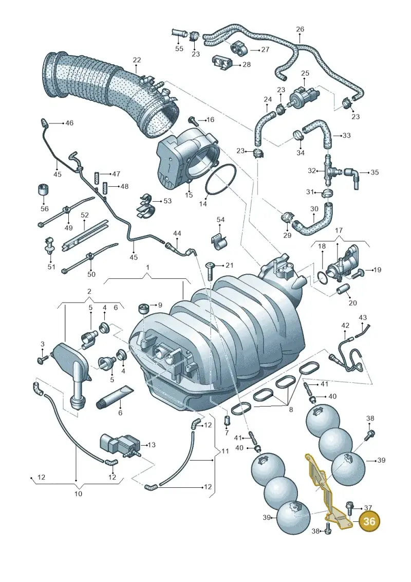 4E0809163A — Audi A8/S8/qu. lang    08> (2007-) diagram 635133280, position 36