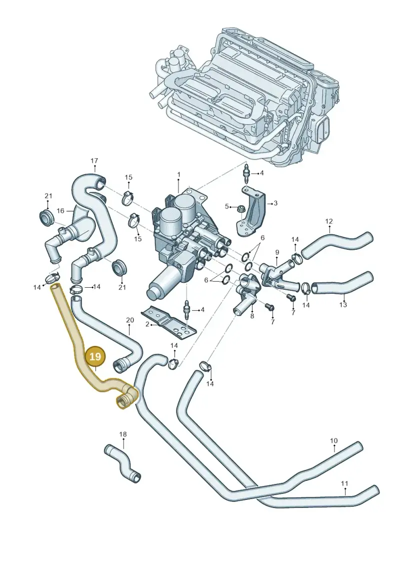 4E0819371M — Audi A8/S8/qu. lang    08> (2007-) diagram 291819600, position 19