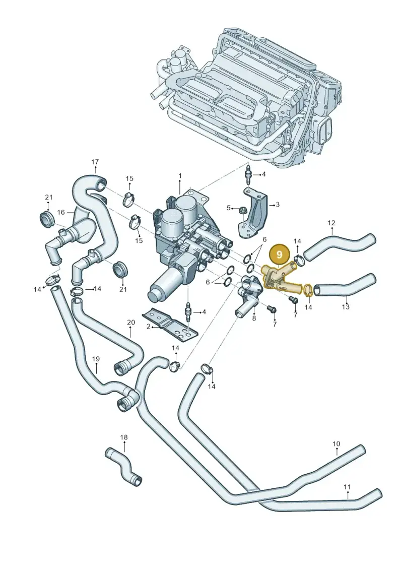 4E0819377 — Audi A8/S8/qu. lang    08> (2007-) diagram 291819600, position 9