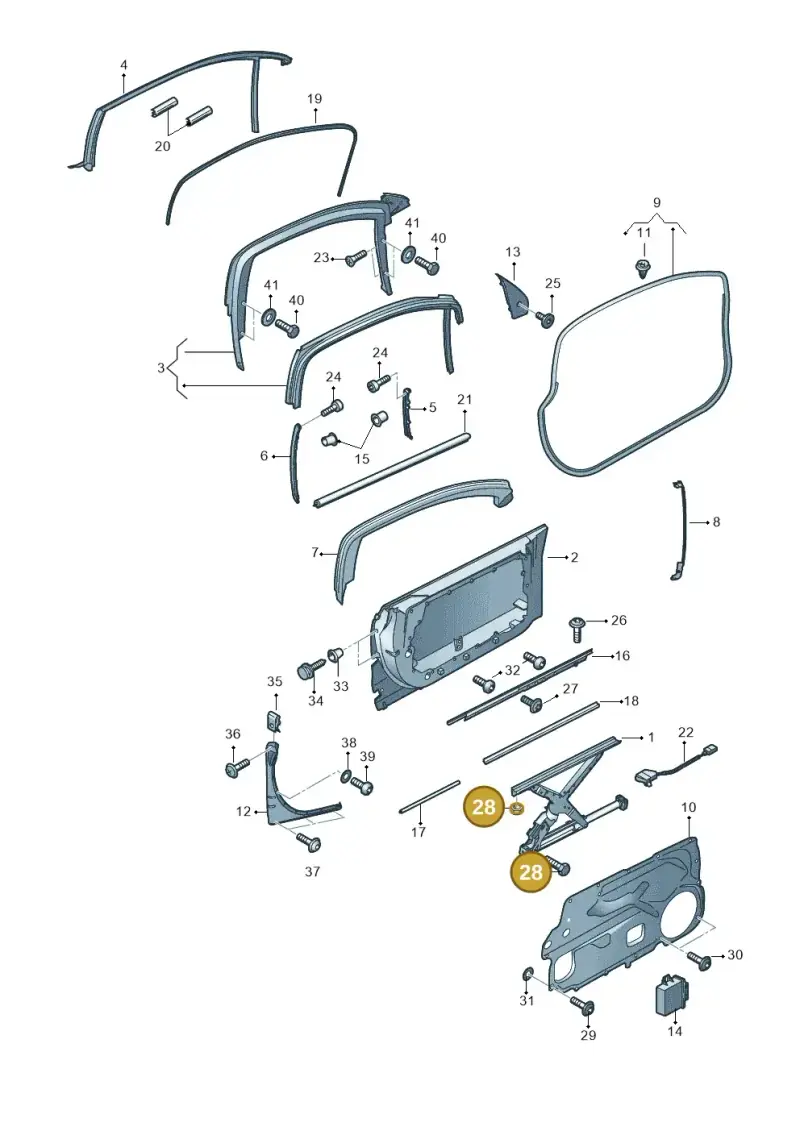 4E0898647B — Audi A8/S8/qu. lang    08> (2007-) diagram 291837350, position 28