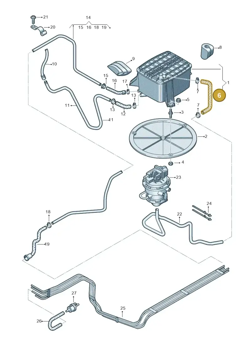 4E0906272AF — Audi A8/S8/qu. lang    08> (2007-) diagram 291201900, position 6