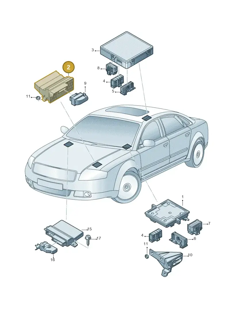 4E0907280B — Audi A8/S8/qu. lang    08> (2007-) diagram 291907000, position 2