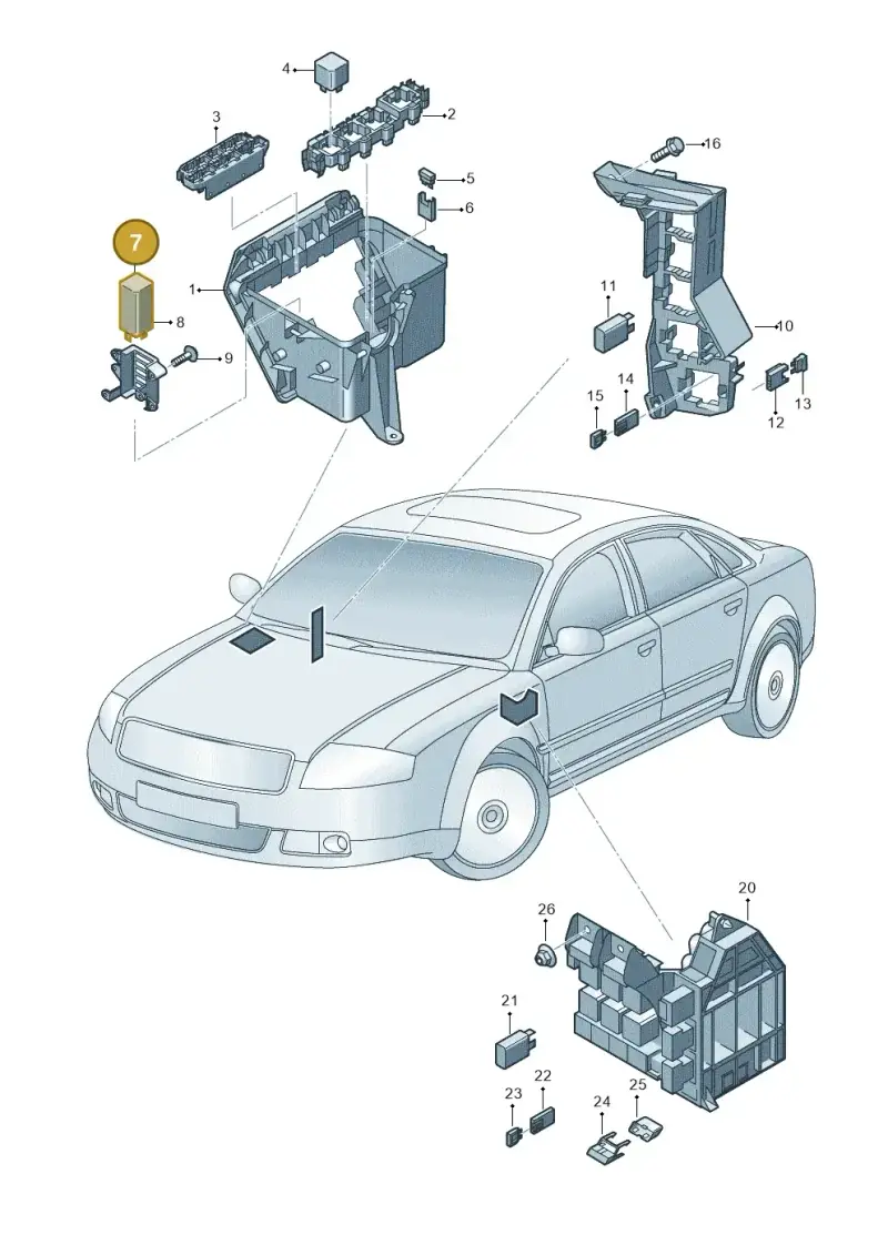 4E0907282A — Audi A8/S8/qu. lang    08> (2007-) diagram 291937000, position 7