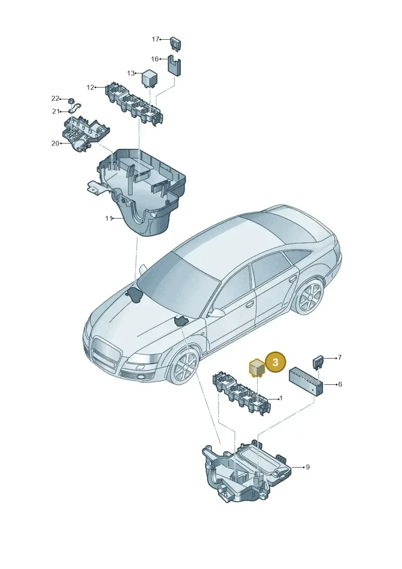 4E0907282A — Audi A6 2.7 TDI (2008-2011) diagram 448937200, position 3