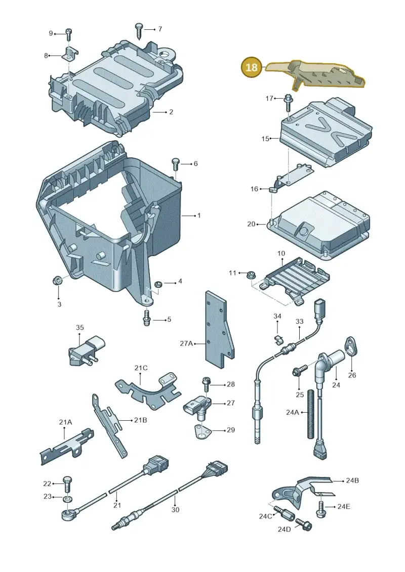 4E0907577A — Audi A8/S8/qu. lang    08> (2007-) diagram 291906000, position 18