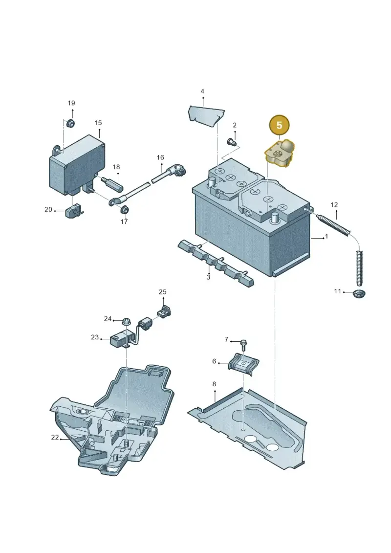 4E0915429B — Audi A8/S8/qu. lang    08> (2007-) diagram 291915000, position 5