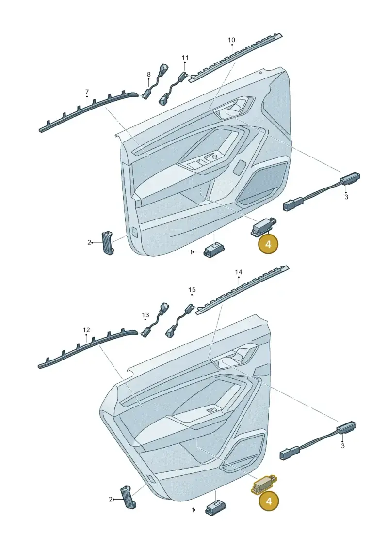 4E0919390 — Audi RSQ3 Sportback (2019-2024) diagram 597947140, position 4
