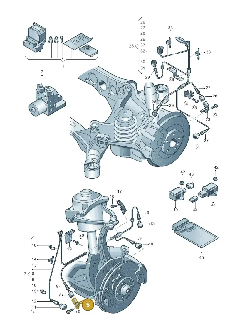 4E0927803F — Audi Q5 qu. 2.0 TDI (2012-2017) diagram 636927000, position 5