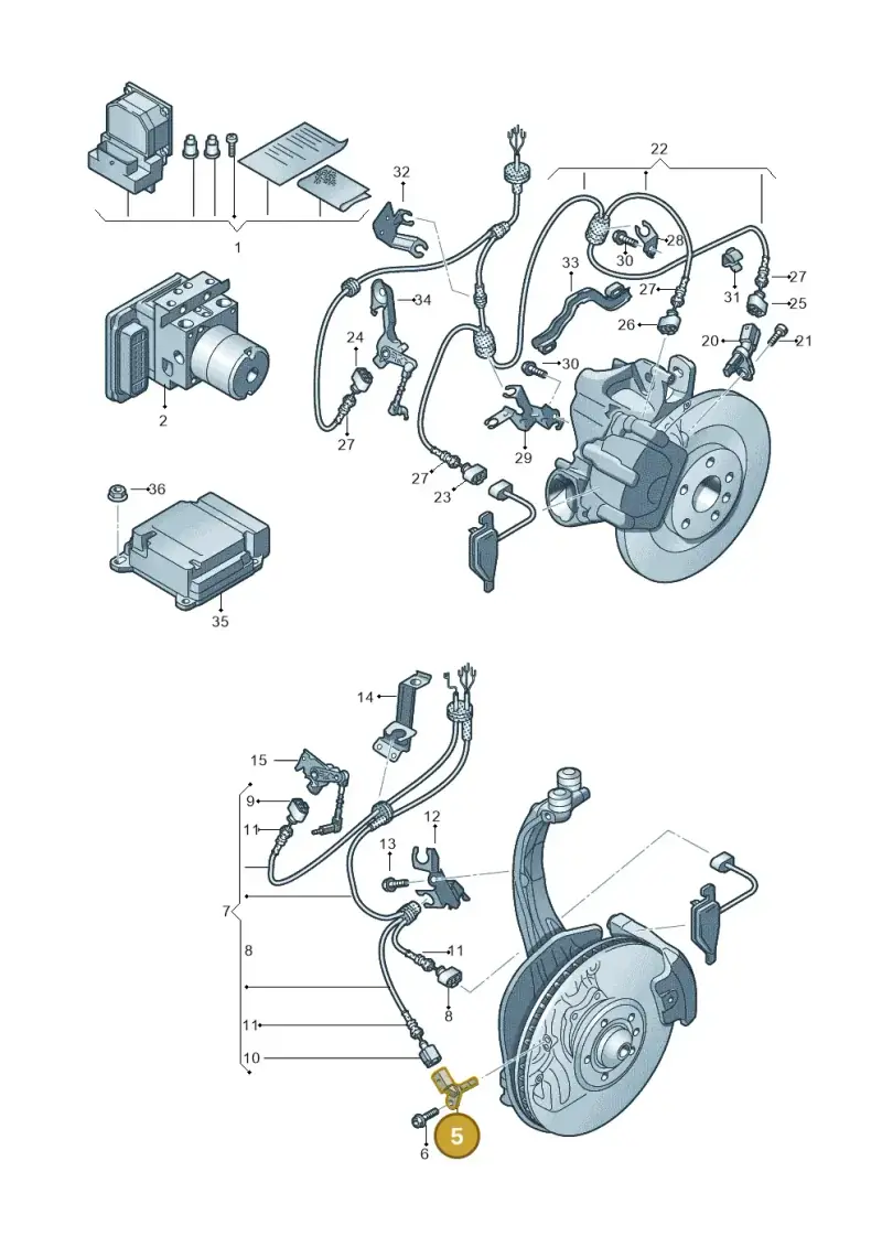 4E0927803F — Audi A8L qu. 3.0 TDI (2013-2018) diagram 696927000, position 5