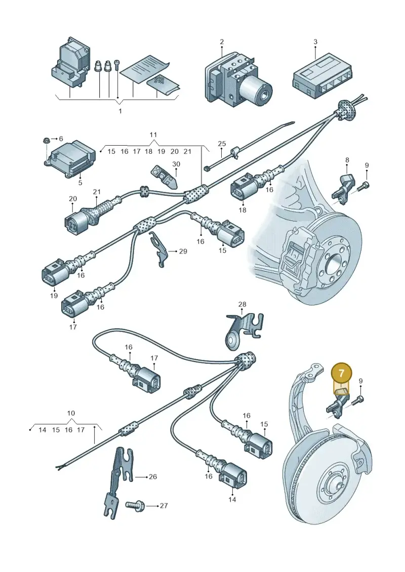 4E0927804F — Audi RS7 Sportback (2013-2018) diagram 765927000, position 7