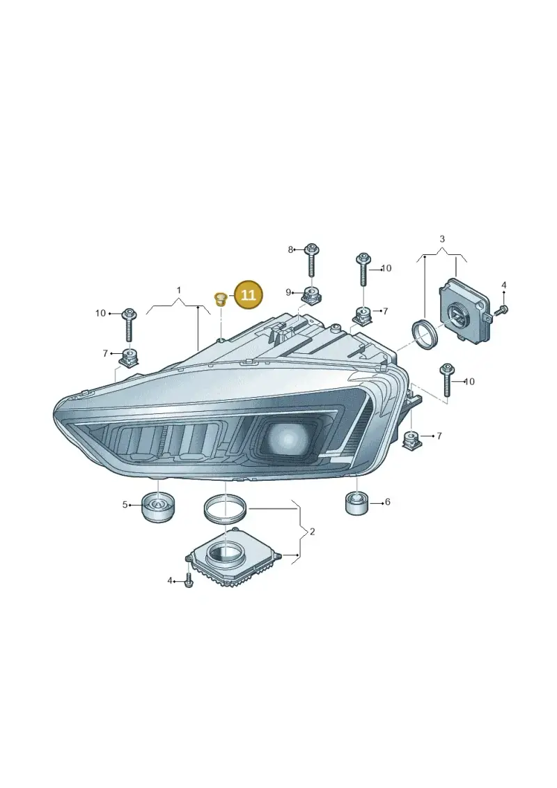 4E0941041 — Audi R8 Spyder (2015-2024) diagram 872941000, position 11