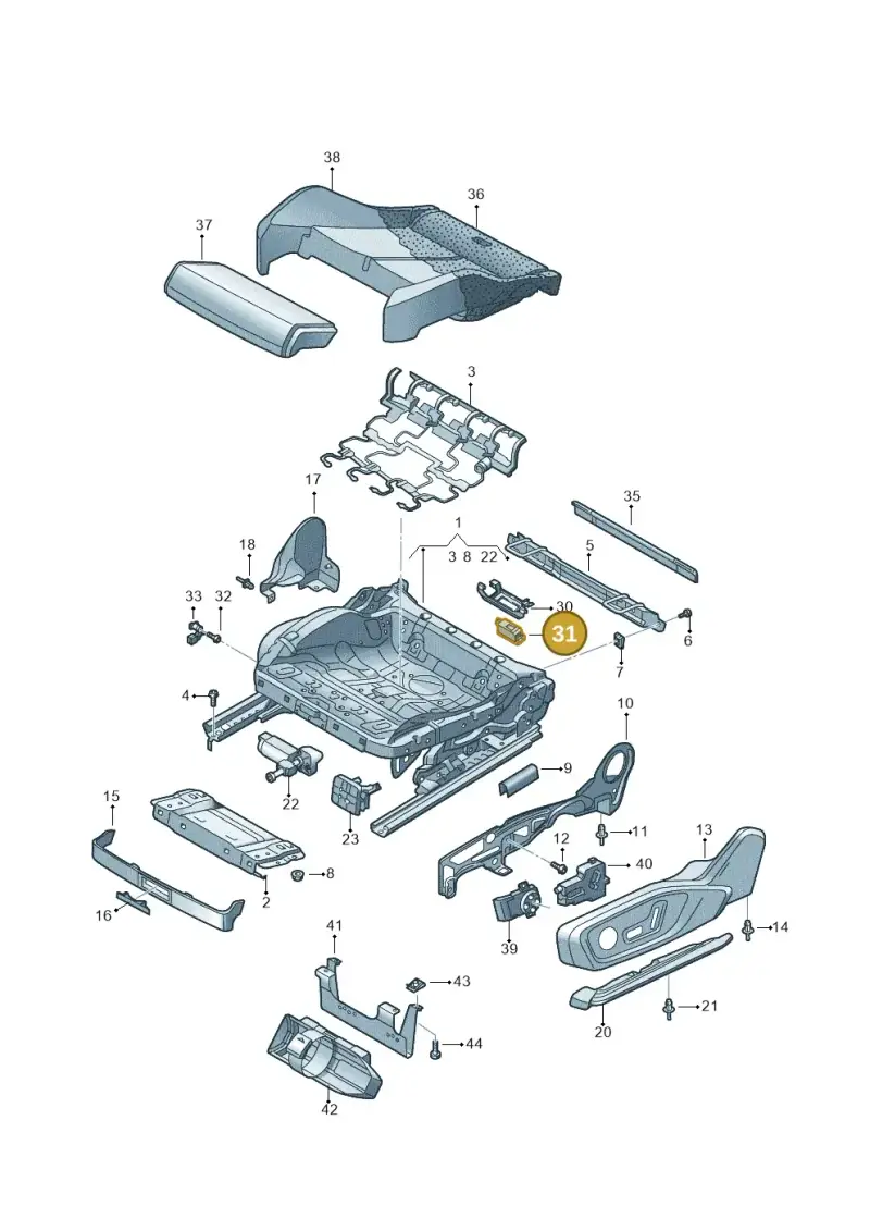 4E0947415A — Audi Q4 Sportback (2021-2022) diagram 596881100, position 31