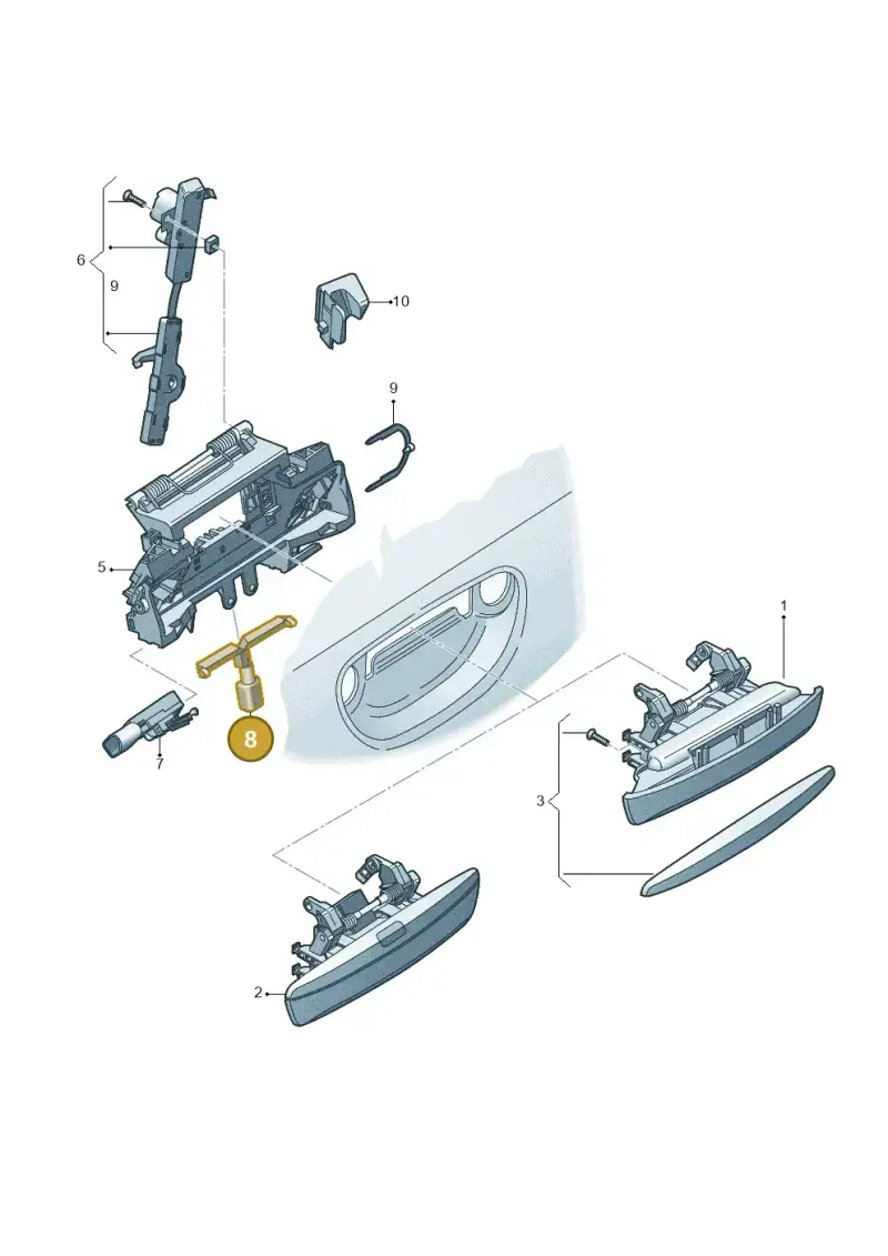 4E0949137 — Audi A8/S8/qu. lang    08> (2007-) diagram 291837000, position 8